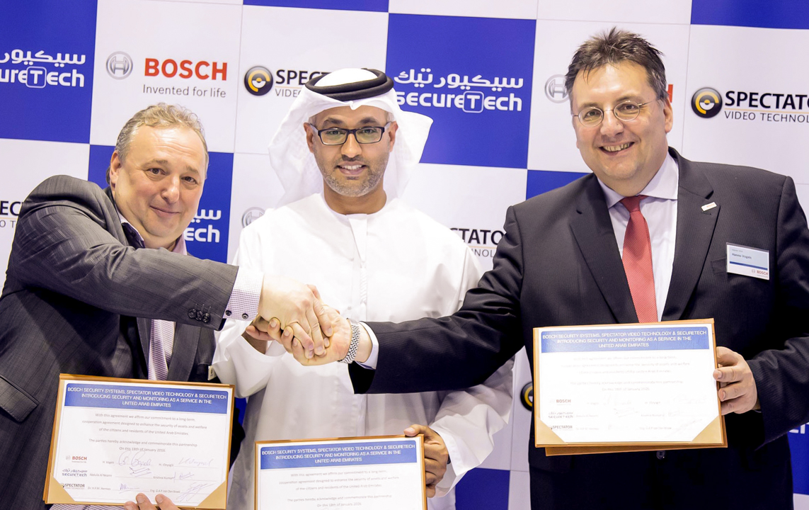 43.SecureTech, Bosch Security Systems and Spectator Video Technology introduces Security and Monitoring Service Launch in the UAE for the first time