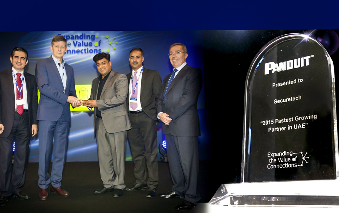 37.Panduit names SecureTech as its fastest growing partner in UAE for 2015, at Panduit Annual event in Istanbul, Turkey _