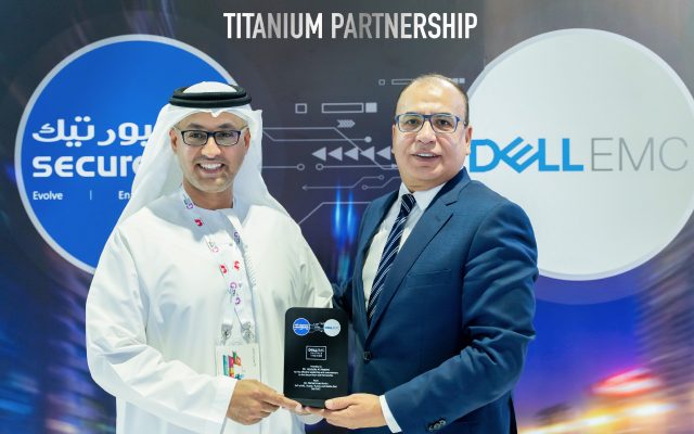 Dell EMC Titanium Partnership Award during GITEX 2019