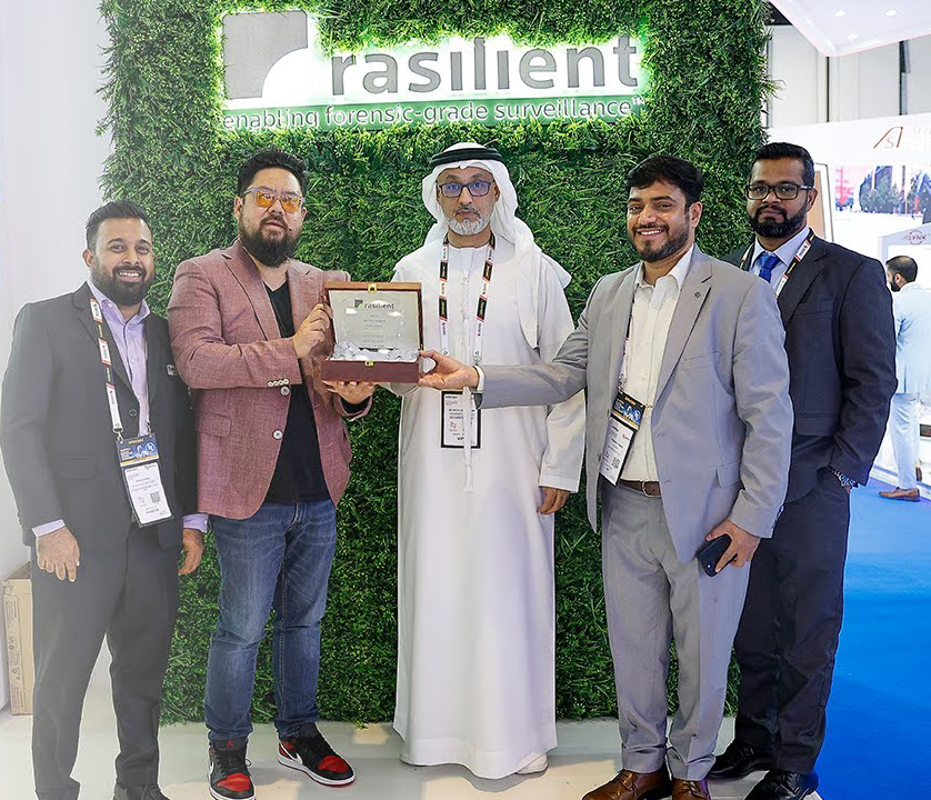 Platinum Partner Award from Rasilient at Intersec 2025